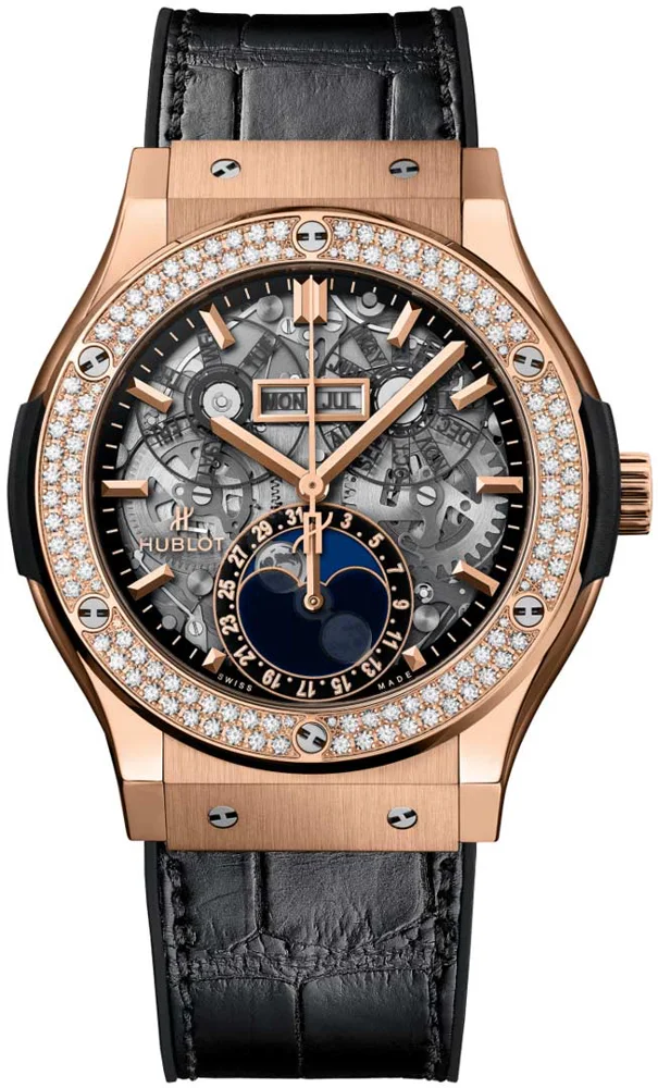 Hublot Classic Fusion Aerofusion Moonphase King Gold